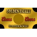 Scratch Off Cards - Golden Ticket (3"x5")